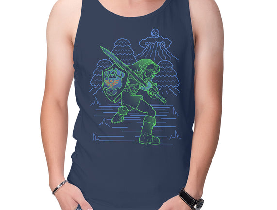 Neon Line-Art Hyrule Savior