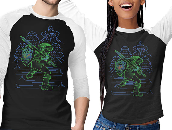 Neon Line-Art Hyrule Savior