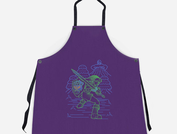 Neon Line-Art Hyrule Savior