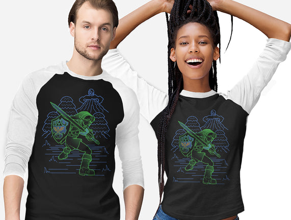 Neon Line-Art Hyrule Savior