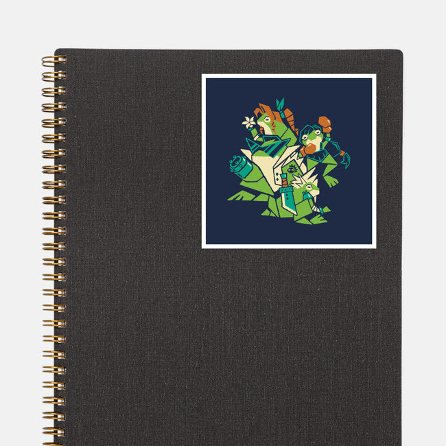Croaking Saviors-None-Glossy-Sticker-Henrique Torres