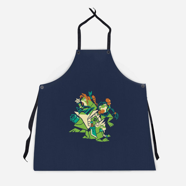 Croaking Saviors-Unisex-Kitchen-Apron-Henrique Torres