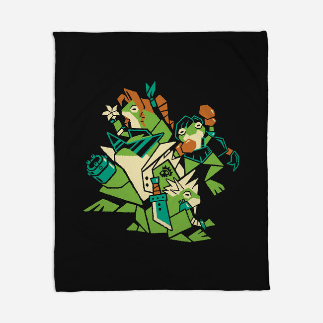 Croaking Saviors-None-Fleece-Blanket-Henrique Torres