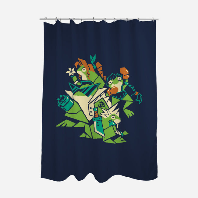 Croaking Saviors-None-Polyester-Shower Curtain-Henrique Torres