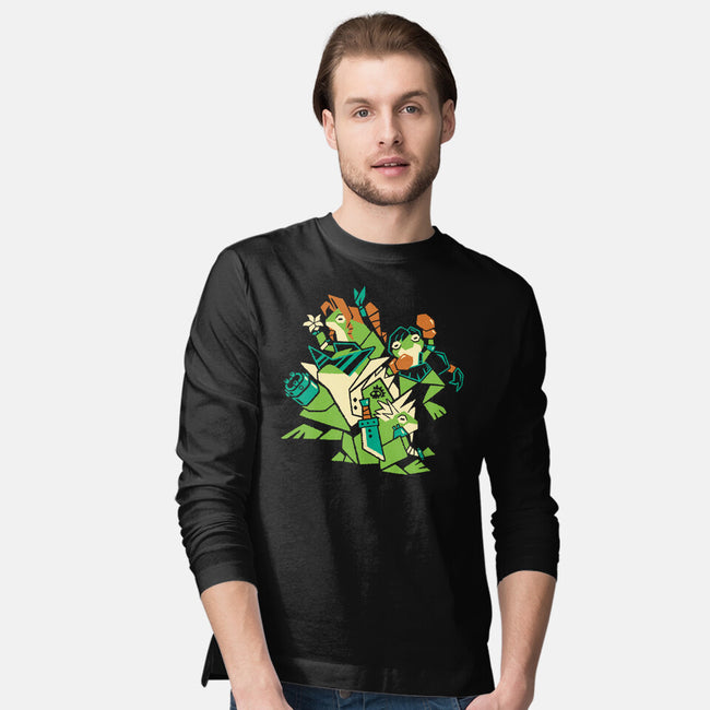Croaking Saviors-Mens-Long Sleeved-Tee-Henrique Torres