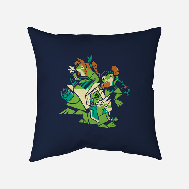 Croaking Saviors-None-Removable Cover w Insert-Throw Pillow-Henrique Torres