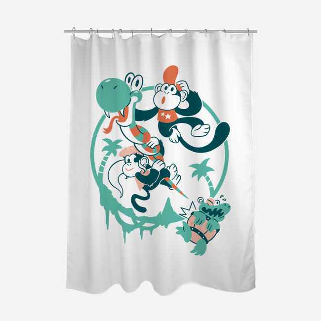 Bouncy Buddy-None-Polyester-Shower Curtain-Henrique Torres