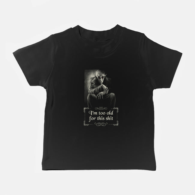 Nosferatu Is Too Old-Baby-Basic-Tee-zascanauta