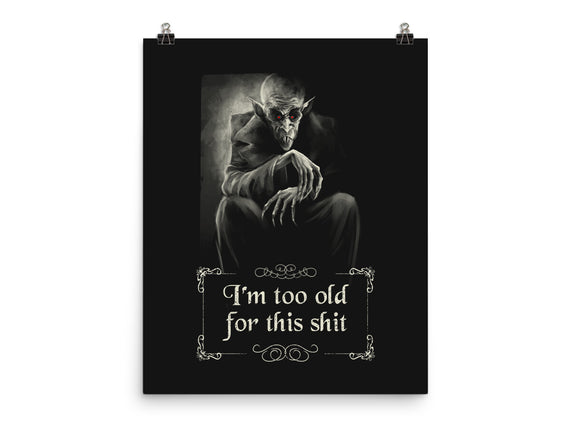 Nosferatu Is Too Old
