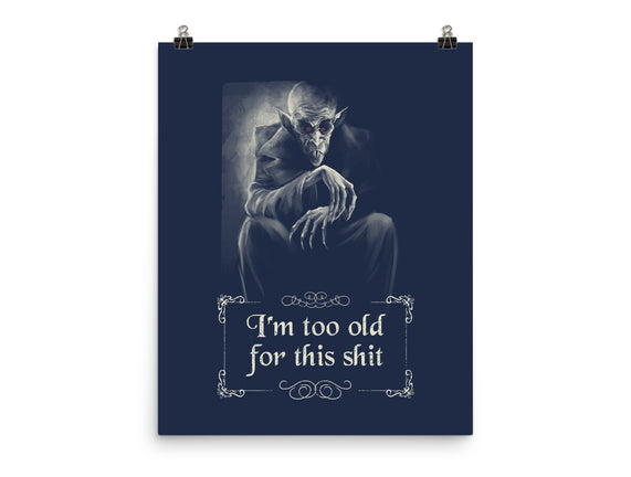 Nosferatu Is Too Old