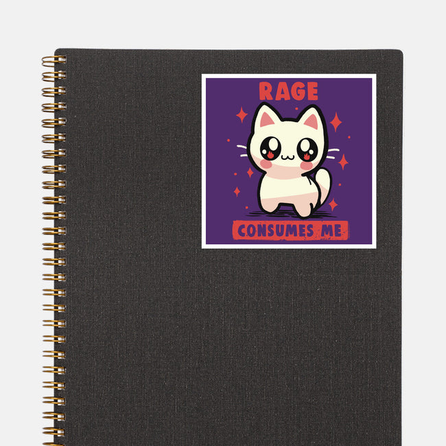 Rage Consumes Me-None-Glossy-Sticker-TechraNova