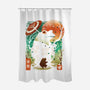 Frog Garden-None-Polyester-Shower Curtain-dandingeroz