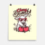 Cherry Bomb Bunny-None-Matte-Poster-NemiMakeit
