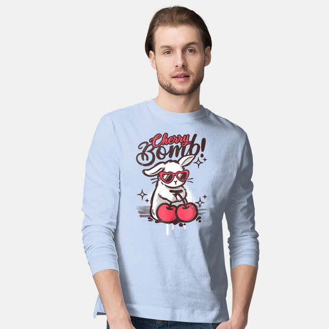 Cherry Bomb Bunny-Mens-Long Sleeved-Tee-NemiMakeit