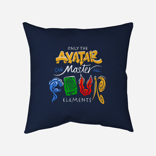 Four Elements Master-None-Removable Cover w Insert-Throw Pillow-estudiofitas