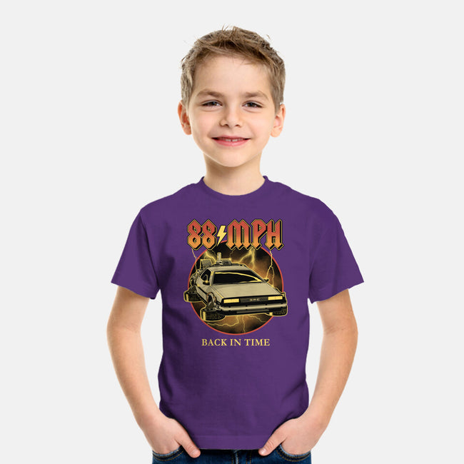 88 MPH Back In Time-Youth-Basic-Tee-retrodivision