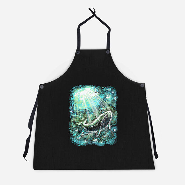 Starry Whale-Unisex-Kitchen-Apron-zascanauta