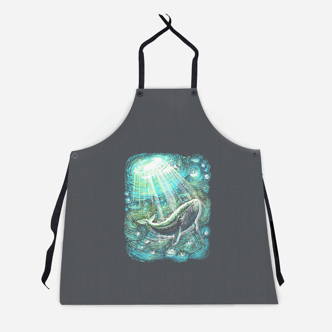 Starry Whale-Unisex-Kitchen-Apron-zascanauta