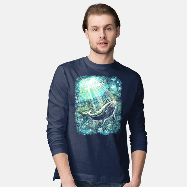 Starry Whale-Mens-Long Sleeved-Tee-zascanauta