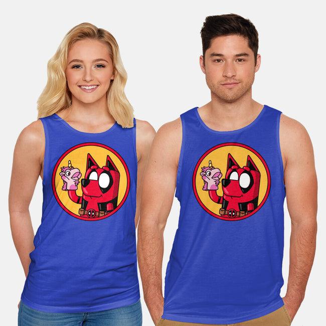 Dadpool-Unisex-Basic-Tank-Raffiti