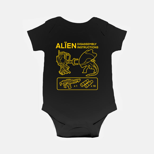 Alien Disassembly-Baby-Basic-Onesie-Jorgetiradoart