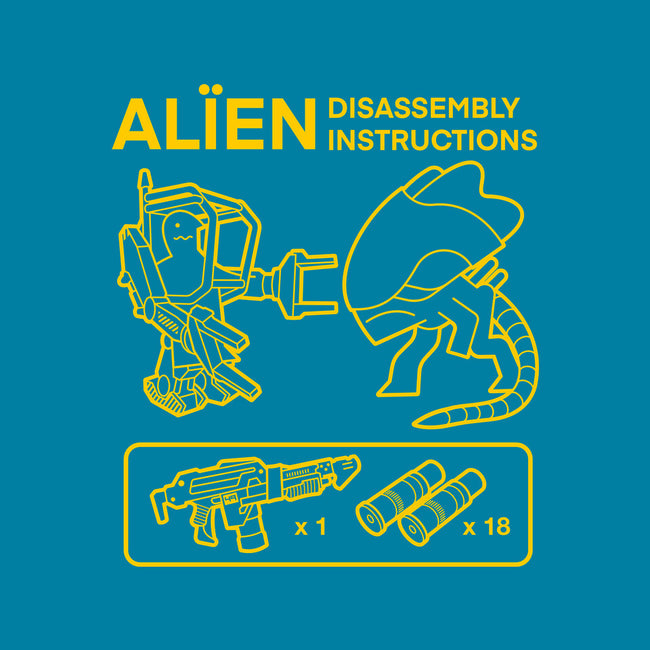 Alien Disassembly-None-Removable Cover w Insert-Throw Pillow-Jorgetiradoart