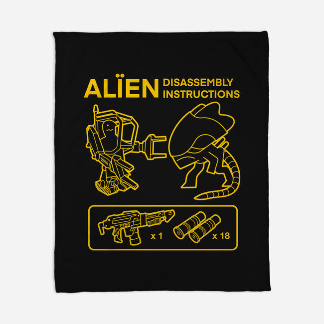 Alien Disassembly-None-Fleece-Blanket-Jorgetiradoart