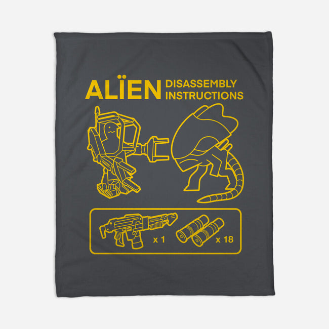 Alien Disassembly-None-Fleece-Blanket-Jorgetiradoart