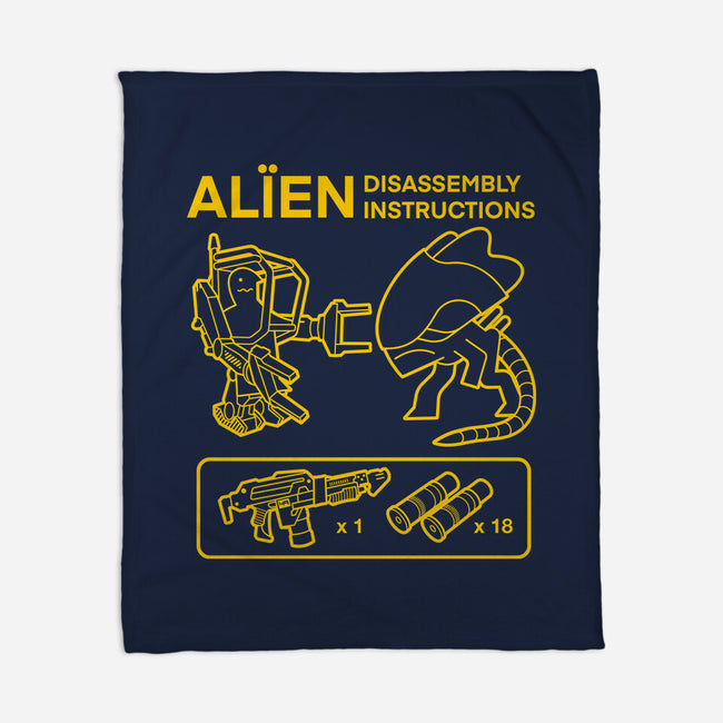 Alien Disassembly-None-Fleece-Blanket-Jorgetiradoart