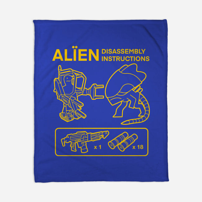 Alien Disassembly-None-Fleece-Blanket-Jorgetiradoart