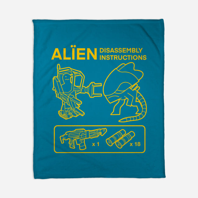 Alien Disassembly-None-Fleece-Blanket-Jorgetiradoart