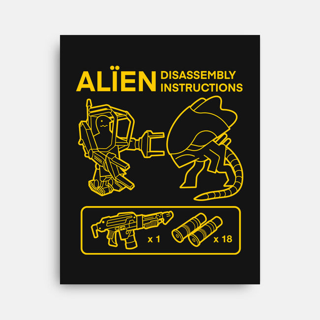 Alien Disassembly-None-Stretched-Canvas-Jorgetiradoart