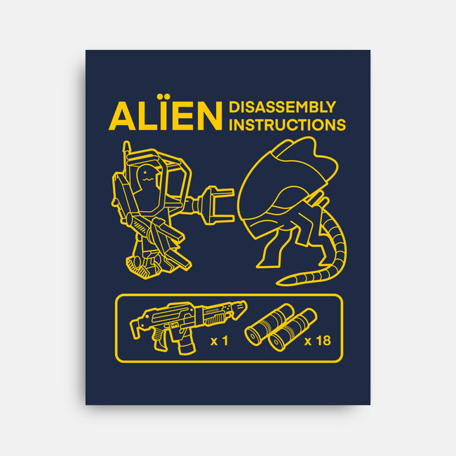 Alien Disassembly-None-Stretched-Canvas-Jorgetiradoart