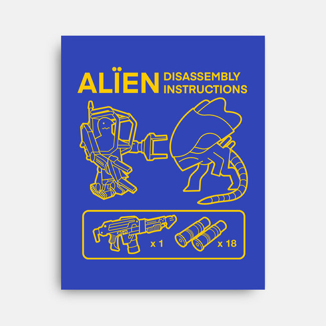Alien Disassembly-None-Stretched-Canvas-Jorgetiradoart
