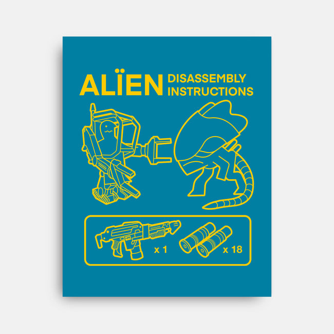 Alien Disassembly-None-Stretched-Canvas-Jorgetiradoart