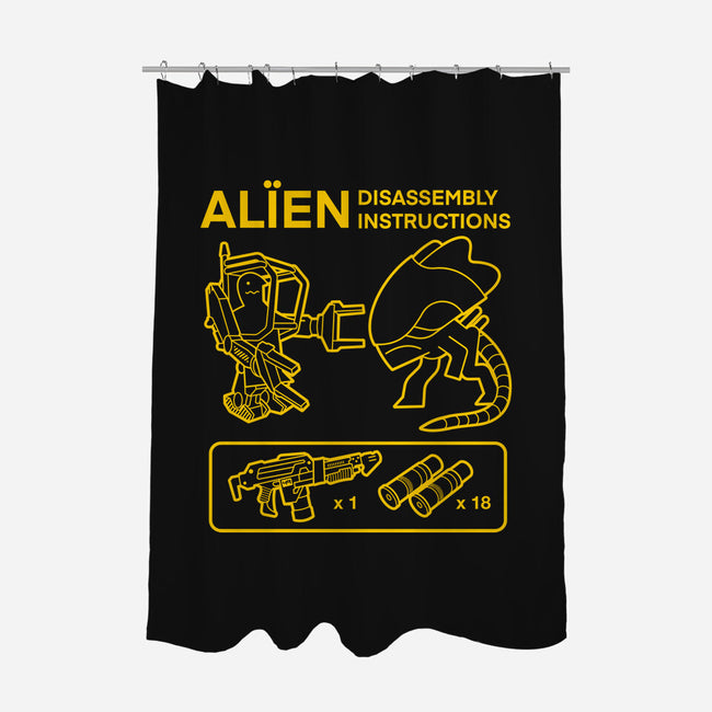 Alien Disassembly-None-Polyester-Shower Curtain-Jorgetiradoart