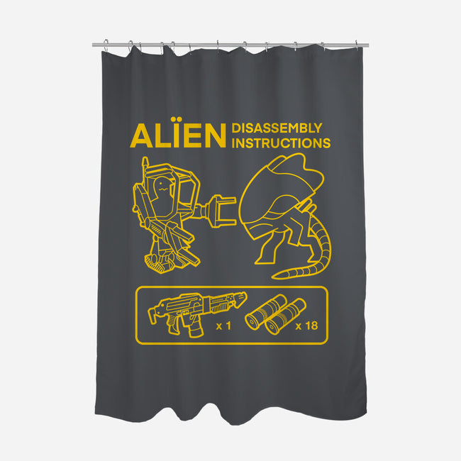 Alien Disassembly-None-Polyester-Shower Curtain-Jorgetiradoart