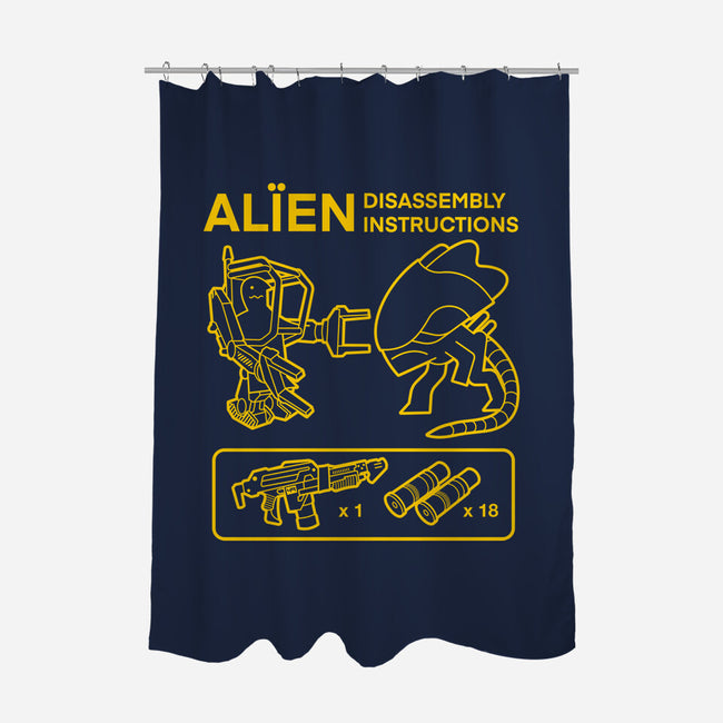 Alien Disassembly-None-Polyester-Shower Curtain-Jorgetiradoart