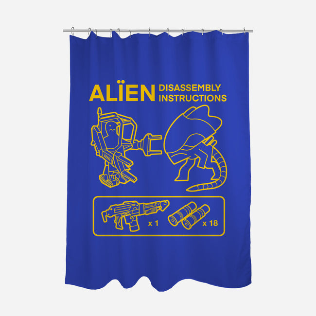 Alien Disassembly-None-Polyester-Shower Curtain-Jorgetiradoart