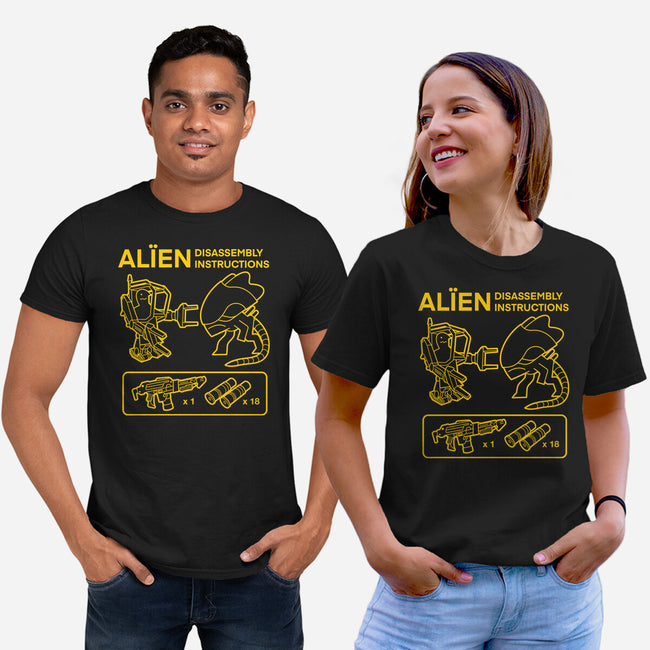 Alien Disassembly-Unisex-Basic-Tee-Jorgetiradoart