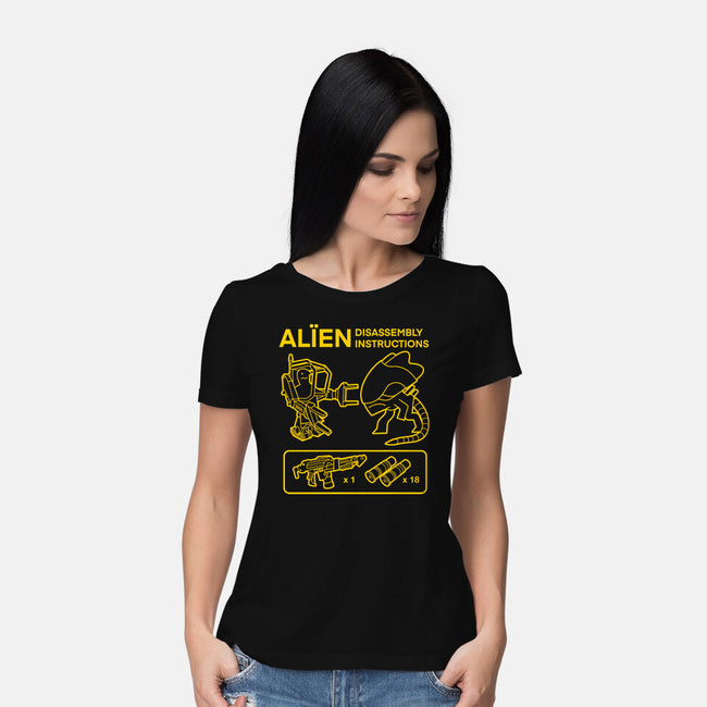 Alien Disassembly-Womens-Basic-Tee-Jorgetiradoart