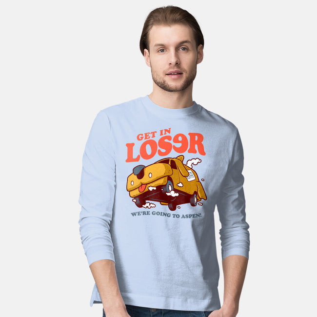 Get In Loser We're Going To Aspen-Mens-Long Sleeved-Tee-Jorgetiradoart