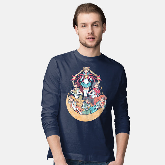 Moon Princesses-Mens-Long Sleeved-Tee-yumie