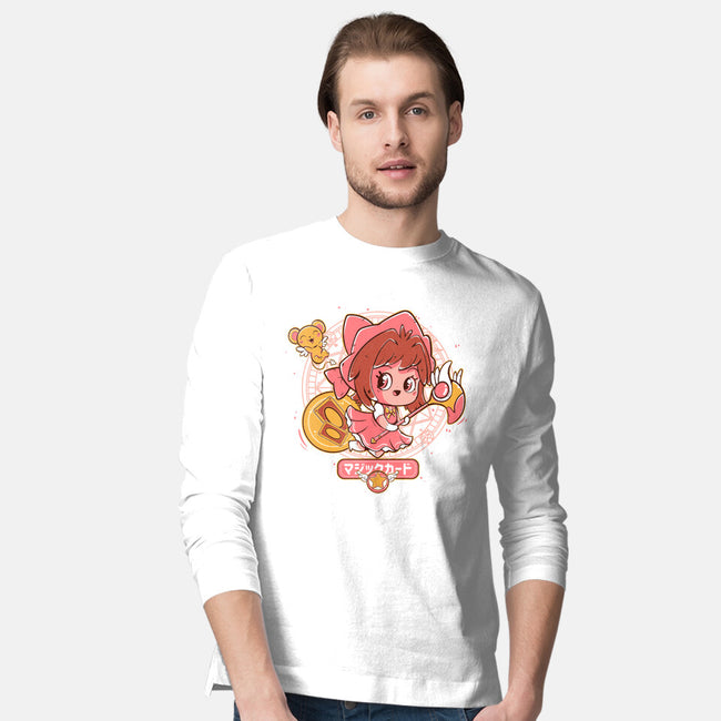 Sakura Card-Mens-Long Sleeved-Tee-yumie