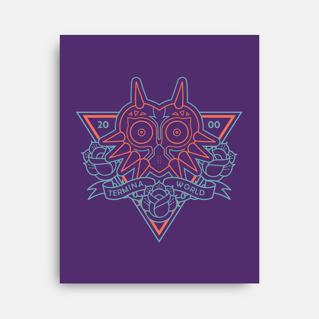 Neon Hipster Majora-None-Stretched-Canvas-Astrobot Invention