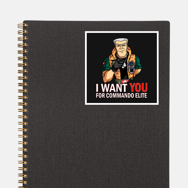 I Want You For Commando Elite-None-Glossy-Sticker-jasesa