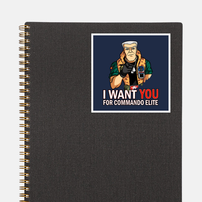 I Want You For Commando Elite-None-Glossy-Sticker-jasesa