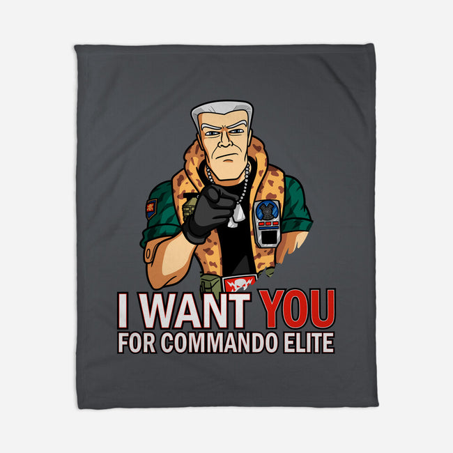 I Want You For Commando Elite-None-Fleece-Blanket-jasesa