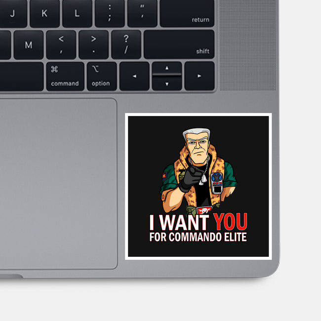I Want You For Commando Elite-None-Glossy-Sticker-jasesa