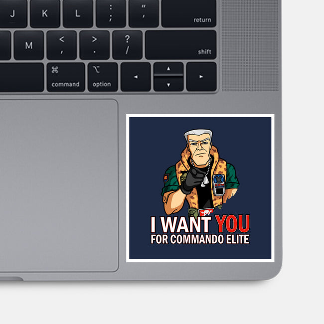 I Want You For Commando Elite-None-Glossy-Sticker-jasesa